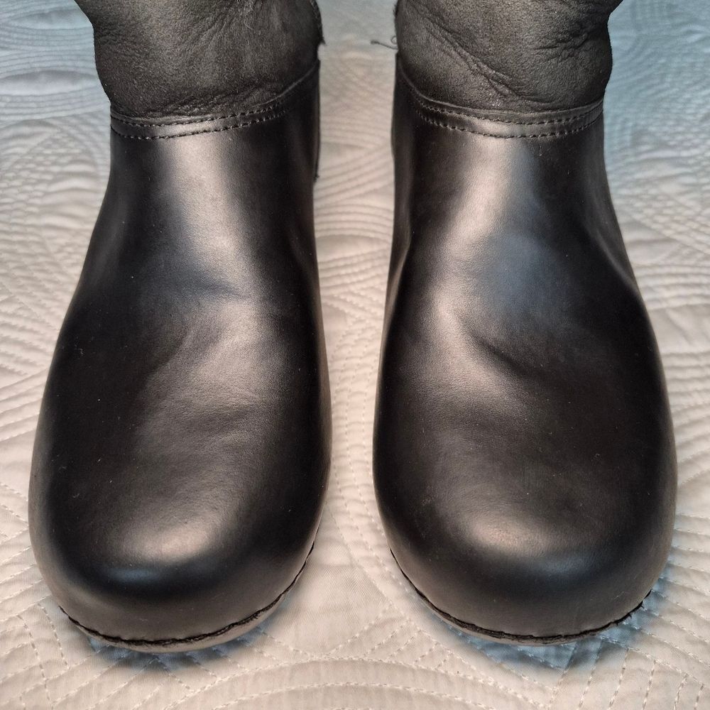 VGUC Dansko Stormy Fur Lined Boots Leather Black Women EU 38 - Picture 9 of 16